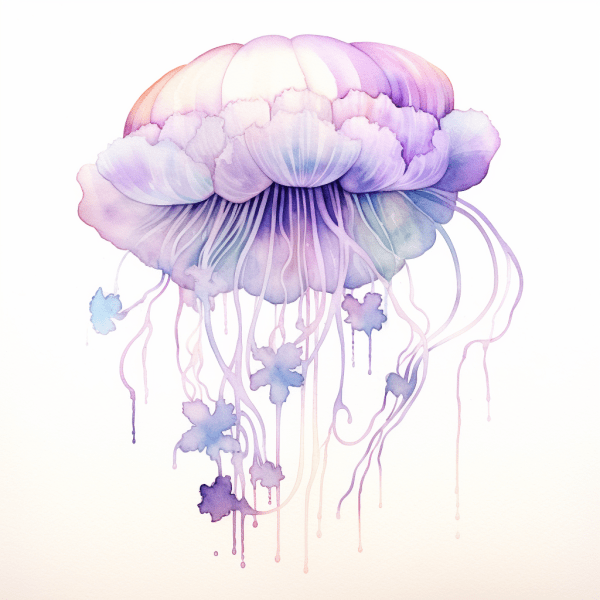 The Royal Jellyfish Watercolor Tattoo